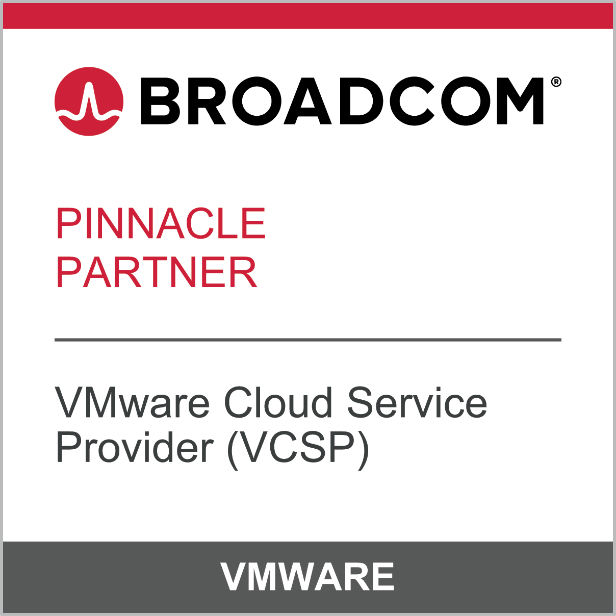 Broadcom Pinnacle Partner - VMware Cloud Service Provider (VCSP)