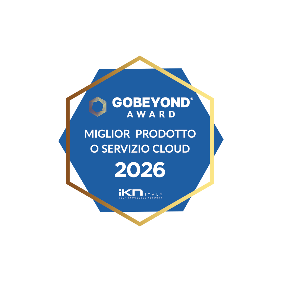 Logo Miglior Prodotto o Servizio Cloud GoBeyond Award 2026